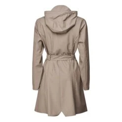 Rains Belted Waterproof Parka | Taupe Brown -Best Cloths Shop belted waterproof parka 4