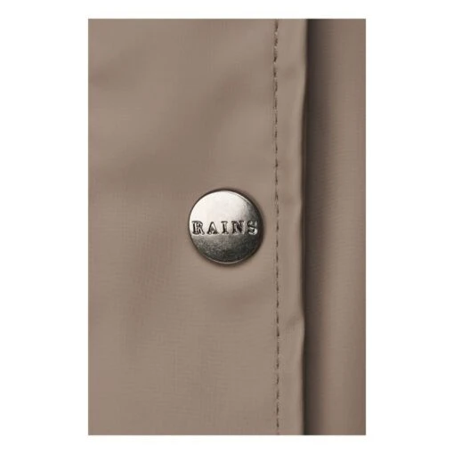 Rains Belted Waterproof Parka | Taupe Brown - Image 6