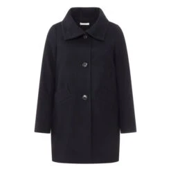 Chera Wool Coat | Navy Blue
