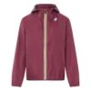 K-Way Le Vrai 3.0 Claude Waterproof Windcheater - Women's Collection | Burgundy -Best Cloths Shop le vrai 30 claude waterproof windcheater women s collection