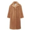 Stand Studio Maria Faux Fur Coat | Camel