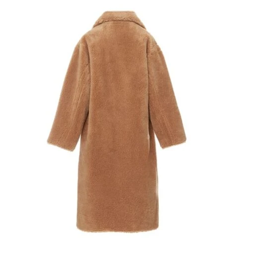 Stand Studio Maria Faux Fur Coat | Camel - Image 5