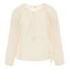 Naia Long Sleeve Blouse - Women's Collection Off White | Natural S000 -Best Cloths Shop naia long sleeve blouse women s collection off white