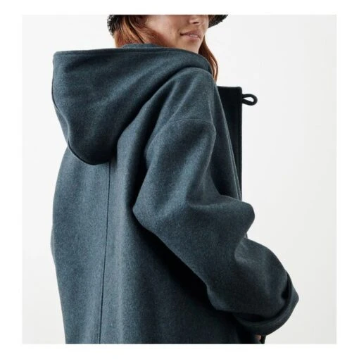 Nu Nana Recycled Wool Cloth Coat | Dark Green - Image 6