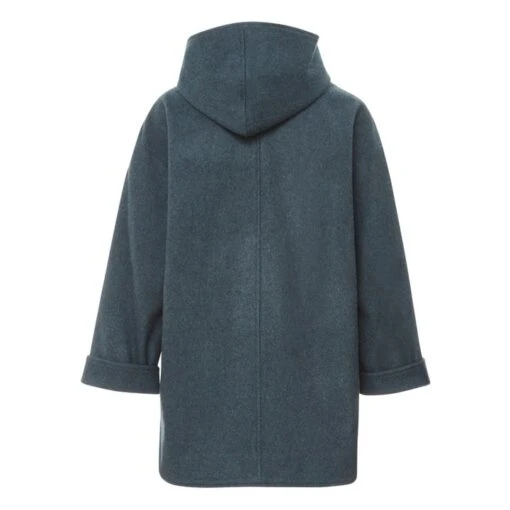 Nu Nana Recycled Wool Cloth Coat | Dark Green - Image 8