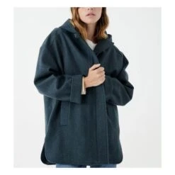 Nu Nana Recycled Wool Cloth Coat | Dark Green -Best Cloths Shop nu nana recycled wool cloth coat 7
