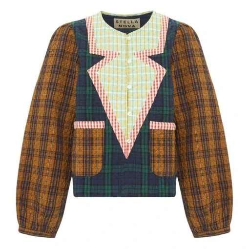 Stella Nova Mabel Nete Quilted Jacket | Brown - Image 2