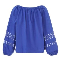 Bellerose Fanny Blouse - Women’s Collection | Blue -Best Cloths Shop unnamed file 1015