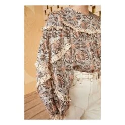 ULLA JOHNSON Edith Blouse | Nude Beige -Best Cloths Shop unnamed file 1027