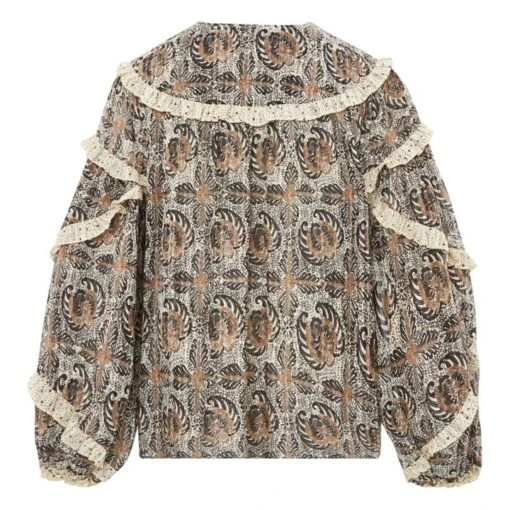 ULLA JOHNSON Edith Blouse | Nude Beige - Image 4