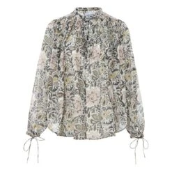 New Cigar Floral Print Blouse | Ecru