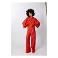 Claire Overshirt | Orange -Best Cloths Shop unnamed file 108