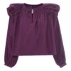Bali Cotton Poplin Blouse | Purple