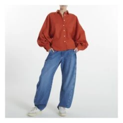 Claire Overshirt | Orange -Best Cloths Shop unnamed file 111