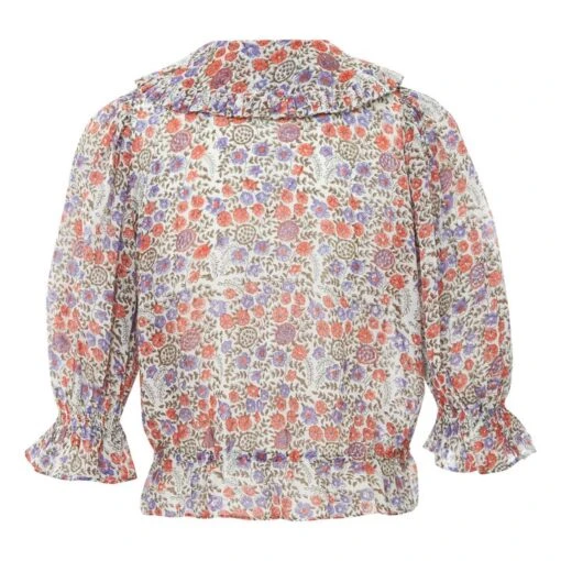Piano Printed Blouse | Purple - Image 2