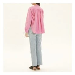 New Cigar Cotton Poplin Blouse | Pink -Best Cloths Shop unnamed file 1172