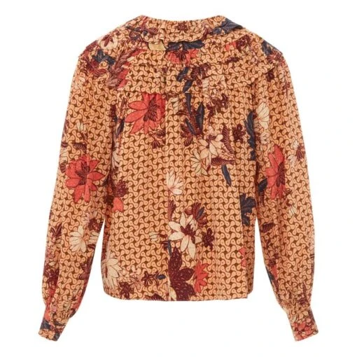 ULLA JOHNSON Aria Silk Blouse | Provence Pink - Image 5