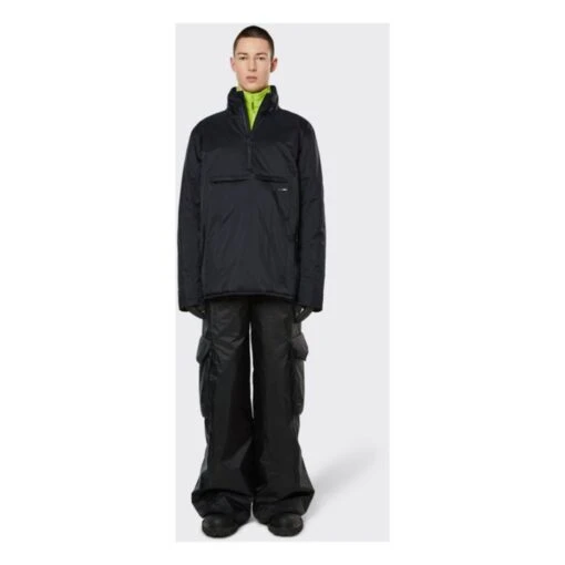 Rains Waterproof Quilted Anorak | Black - Image 2
