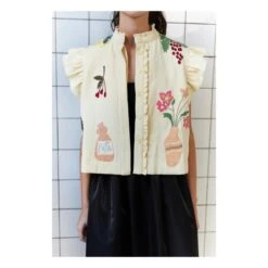 Stella Nova Veste Sans Manches Ona | Cream -Best Cloths Shop unnamed file 173