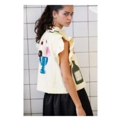 Stella Nova Veste Sans Manches Ona | Cream -Best Cloths Shop unnamed file 174