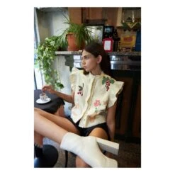 Stella Nova Veste Sans Manches Ona | Cream -Best Cloths Shop unnamed file 177