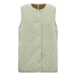 Bellerose Homman Sleeveless Jacket - Women's Collection | Green Clay -Best Cloths Shop unnamed file 227