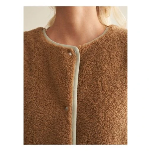 Bellerose Homman Sleeveless Jacket - Women's Collection | Green Clay - Image 11