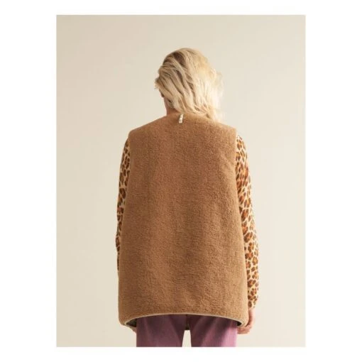 Bellerose Homman Sleeveless Jacket - Women's Collection | Green Clay - Image 14