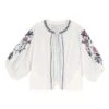 Carmel Embroidered Jacket | Ecru