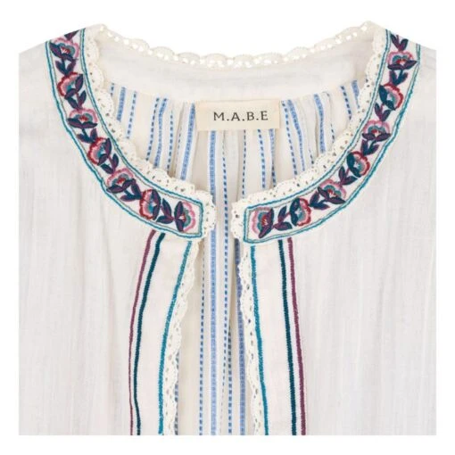 Carmel Embroidered Jacket | Ecru - Image 2
