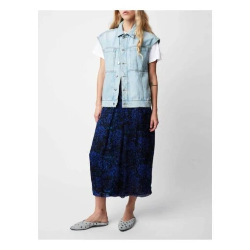 Christie Organic Cotton Jacket | Light Blue - Image 2