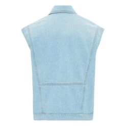 Christie Organic Cotton Jacket | Light Blue -Best Cloths Shop unnamed file 289