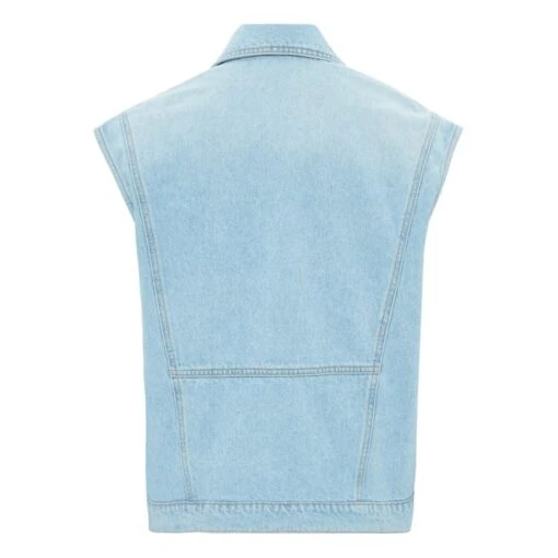 Christie Organic Cotton Jacket | Light Blue - Image 6