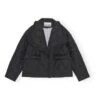 Ganni Ripstop Recycled Material Quilted Jacket | Black -Best Cloths Shop unnamed file 312