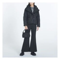Ganni Ripstop Recycled Material Quilted Jacket | Black -Best Cloths Shop unnamed file 313