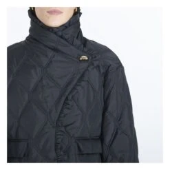 Ganni Ripstop Recycled Material Quilted Jacket | Black -Best Cloths Shop unnamed file 315