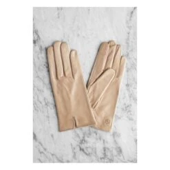 Essentials Leather Gloves | Beige -Best Cloths Shop unnamed file 3184