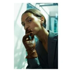 Essentials Cashmere Lined Leather Gloves | Brown -Best Cloths Shop unnamed file 3217