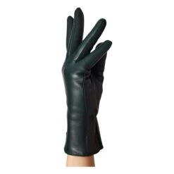 Essentials Cashmere Lined Leather Gloves | Green -Best Cloths Shop unnamed file 3238