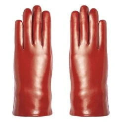 Victoire Lambskin Leather Cashmere-Lined Gloves | Cognac