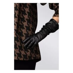 Essentials Long Cashmere Lined Leather Gloves | Black -Best Cloths Shop unnamed file 3279
