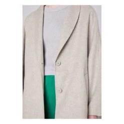 American Vintage Dadoulove Ample Long Wool Coat | Light Eather Grey -Best Cloths Shop unnamed file 3304