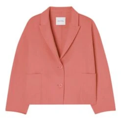 American Vintage Dadoulove Short Wool Coat | Lychee Pink