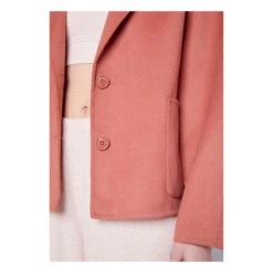 American Vintage Dadoulove Short Wool Coat | Lychee Pink -Best Cloths Shop unnamed file 3317