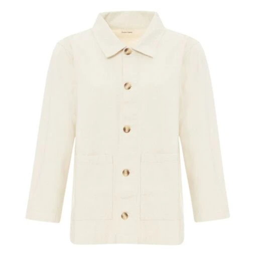 Jaqueta Organic Cotton Denim Jacket - Women’s Collection | Beige