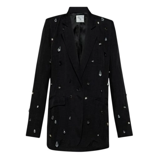 FORTE_FORTE Crystal Ripstop Jacket | Black