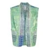 FORTE_FORTE Jacquard Metallic Sleeveless Jacket "Stars" | Green -Best Cloths Shop unnamed file 383