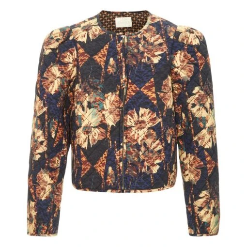 ULLA JOHNSON Clarisse Quilted Jacket | Navy Blue