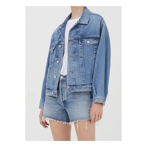 AGOLDE Charli Recycled Organic Cotton Denim Jacket | Debate - Image 2