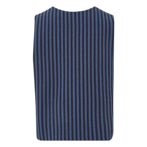 Lipp Sleeveless Striped Jacket | Navy Blue - Image 5